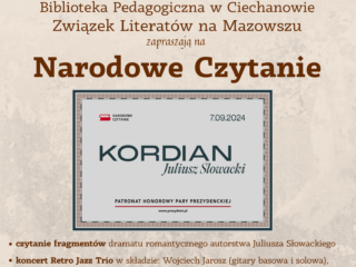 Narodowe Czytanie 07.09.2024