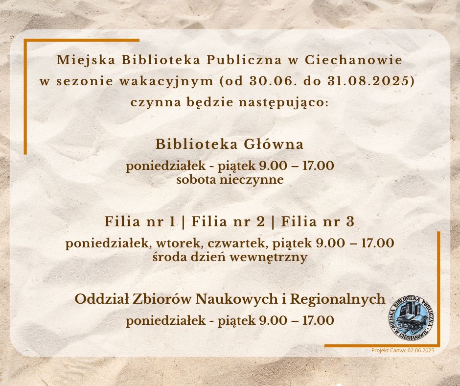 Wakacje czas pracy 2025 p