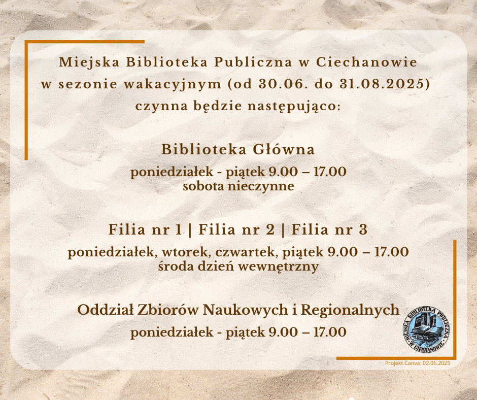 Wakacje czas pracy 2025
