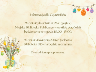 czas pracy Wielkanoc 2026